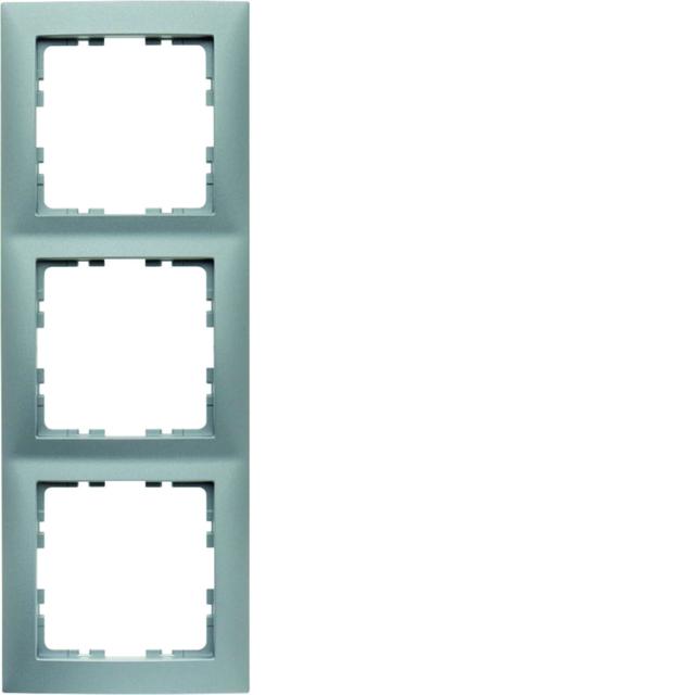 BERKER B.Kwadrat Ramka potrójna aluminium mat lakierowana 5310138994 HAGER