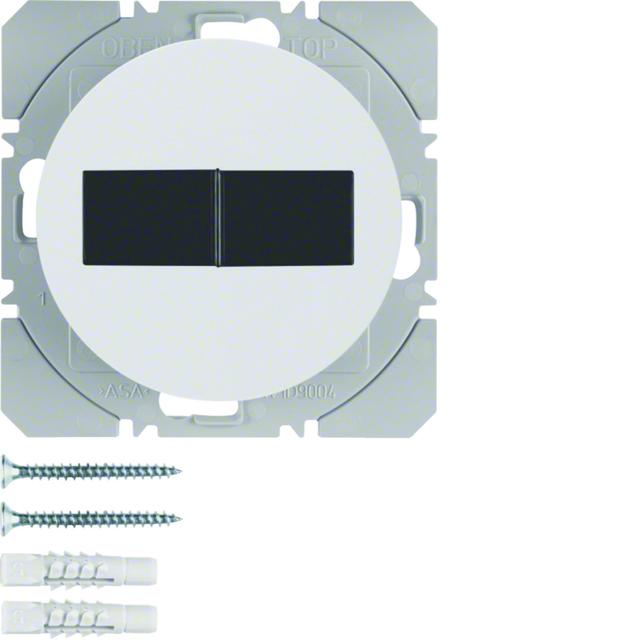 BERKER R.1/R.3 KNX RF przycisk radiowy podwójny płaski z baterią słoneczną biały 85656139 HAGER