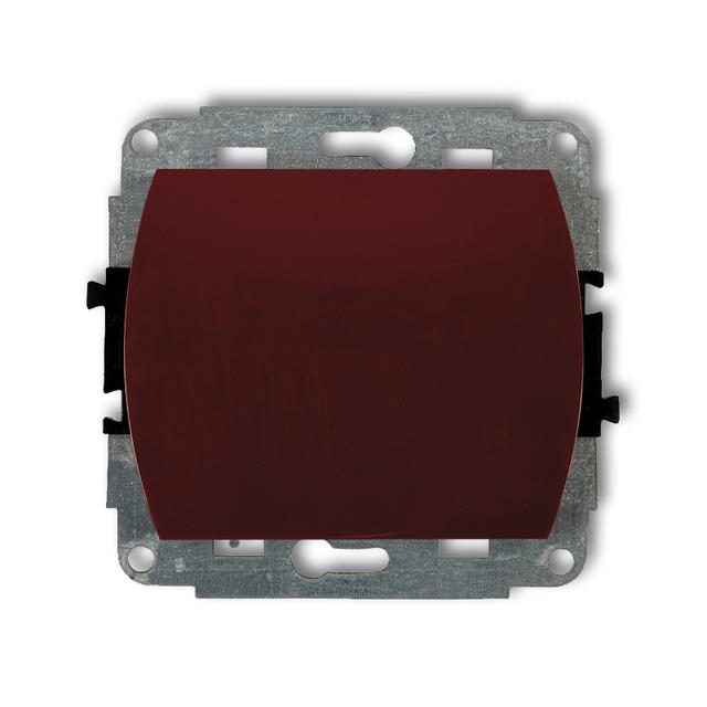 TREND Mechanizm łącznika schodowego podświetlanego (jeden klawisz, bez piktogramu) brązowy