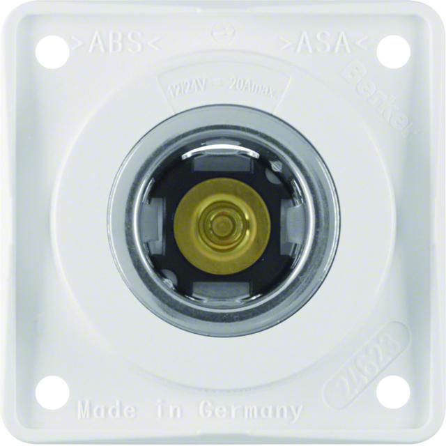 Integro Flow Gniazdo zasilania 12 V, mechanizm biały 845712509 HAGER