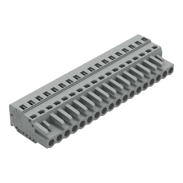 MCS-MIDI Classic gniazdo 18-bieg. szare raster 5 mm /25szt./ WAGO