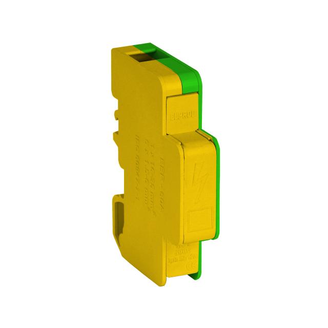 ELP-LBR60Aż-z ,  Modułowy blok rozdzielczy jednobiegunowy, żółto-zielony