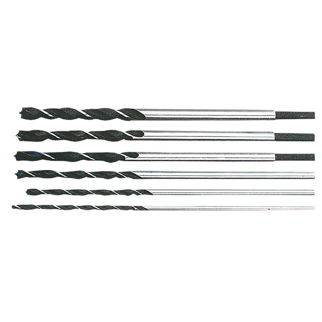 Wiertła do drewna spiralne 6-14 mm, zestaw 6 szt.