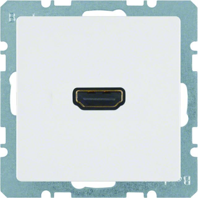 BERKER Q.x Gniazdo HDMI biały aksamit 3315426089 HAGER