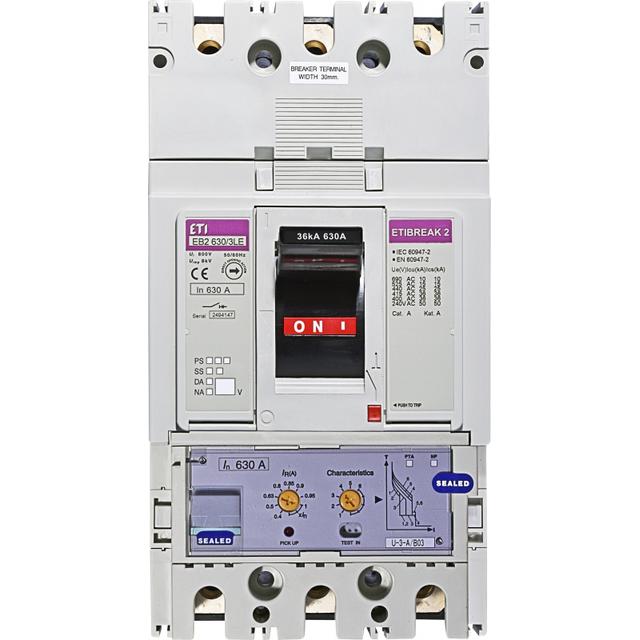 EB2 630/3LE 630A 3P WYŁ.MOCY 3P, 36KA, WYZW.ELEKTRONICZNY