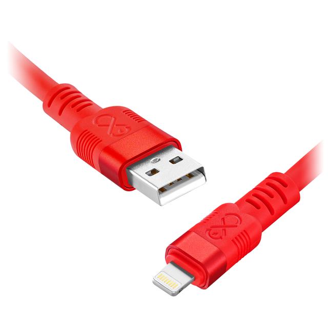 Kabel USB-A - Lightning eXc WHIPPY Pro, 2M (12W, szybkie ładowanie), kolor mix neonowy* (*wysyłany l