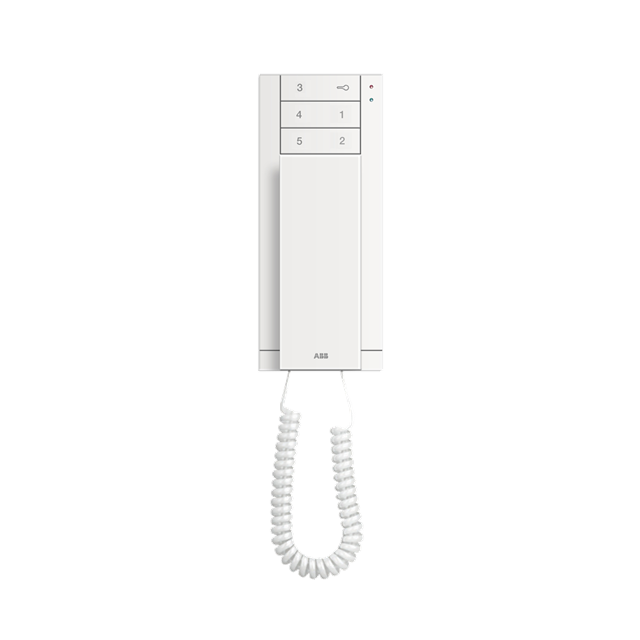 Stacja wewnętrzna audio ze słuchawką, 6 przycisków