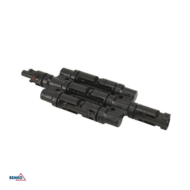 ZŁĄCZE SOLARNE MC4 1000V POTRÓJNE RÓWNOLEGŁE PARA