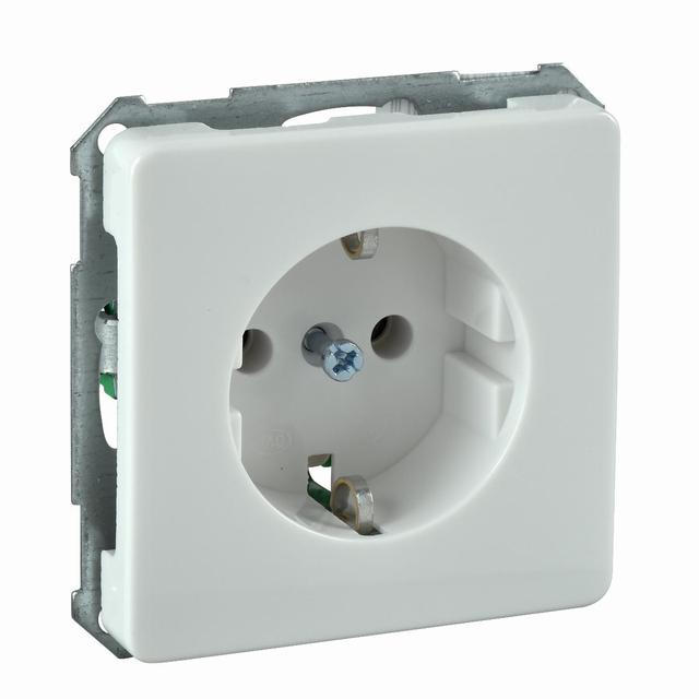 Gniazdo schuko białe 205004 Schneider