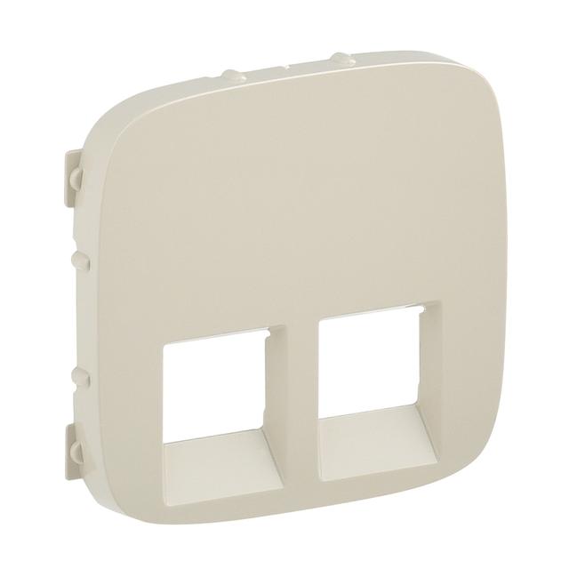 Valena Allure Plakietka Kremowa Gniazda Podwójnego 2Xrj11 Lub 2Xrj45 Lub Rj11/Rj45 755426 LEGRAND