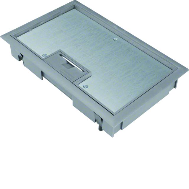 tehalit.VE-EE Pokrywa uchylna płytki montaż E04 147X247 8mm stal szary PA KDE04087011 HAGER