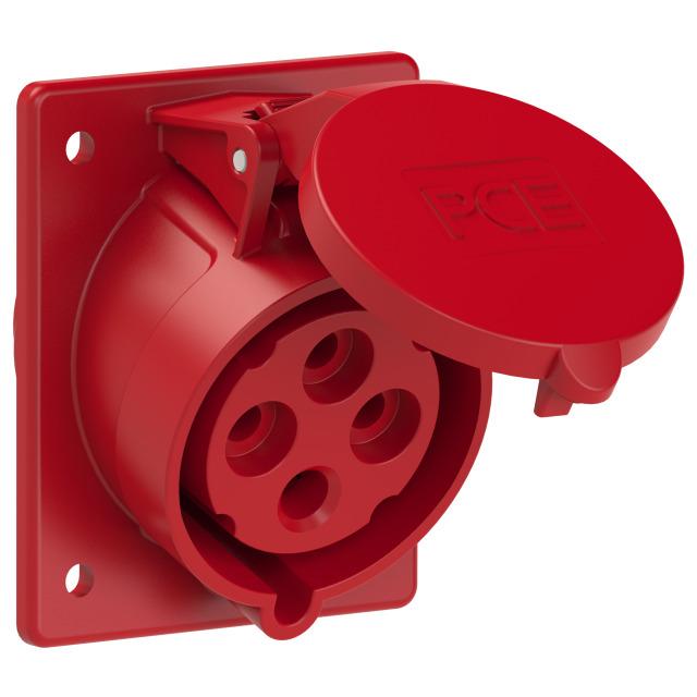 GNIAZDO TABLICOWE SKOŚNE TWIST 32A 400V 3P+Z 80x97mm 424-6 PCE