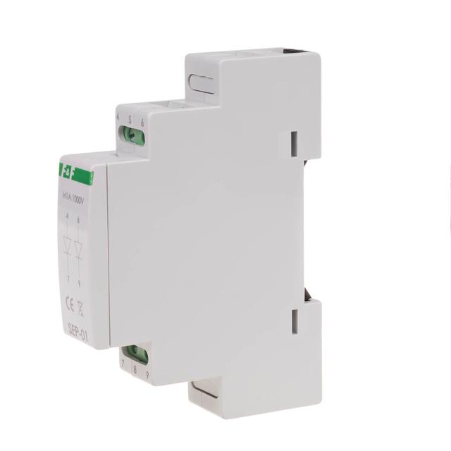 Separator sygnału wejściowego zasilanie 1A 1000V montaż na szynie DIN SEP-01 F&F