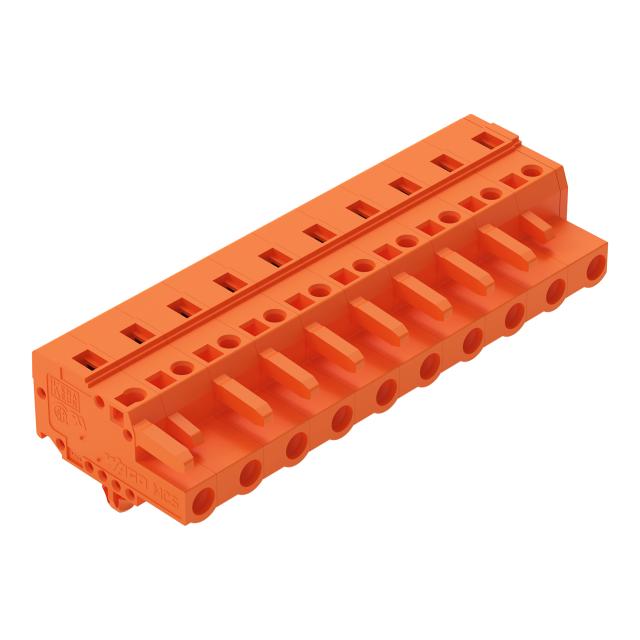 MCS-MIDI Classic gniazdo 10-bieg. pomarańczowe raster 7,62 mm /25szt./ WAGO