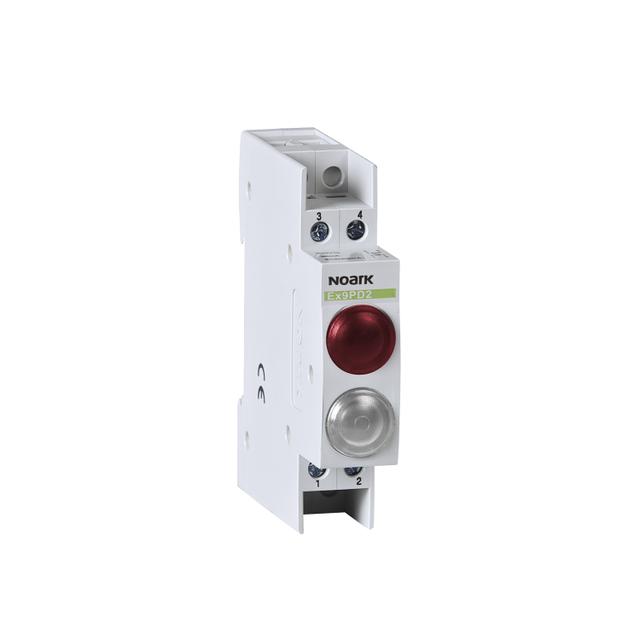 Ex9PD2rw 6.3V AC/DC Lampka sygnalizacyjna 6 3V AC/DC 1 czerwony 1 biała LED 102494 NOARK