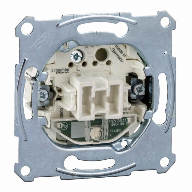 Merten mechanizm łącznika pojedynczego 1-biegunowego z sygnalizacją załączenia podtynkowy zaciski śrubowe MTN3501-0000 Schneider