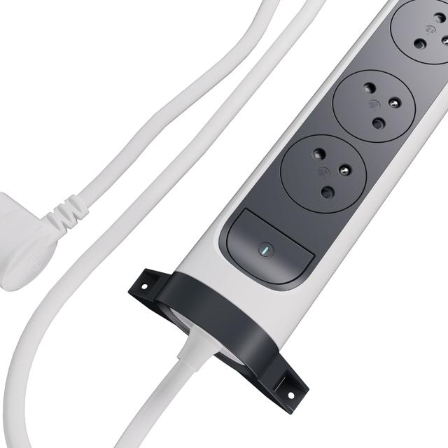 Przedłużacz Premium Obrotowy 4-Gniazdowy Z/U Z Przewodem 1,5Mb 3x1.0Mm2 Biały/Grafitowy Helmo 049446 LEGRAND