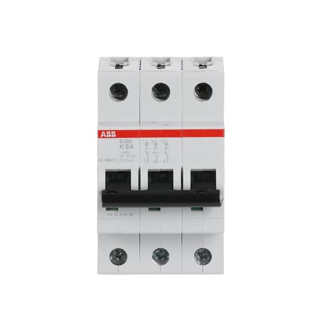 S203-K6 Wyłącznik nadprądowy 6kA 3P K6A 2CDS253001R0377 ABB