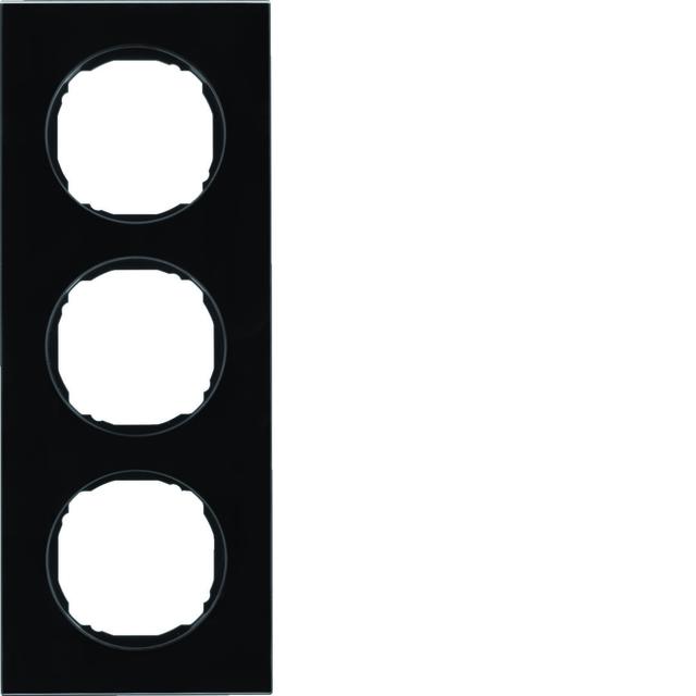 R.8 Ramka 3-krotna, szkło, czarny 10132616 HAGER