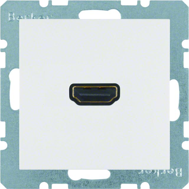 BERKER B.X/S.1 Gniazdo HDMI z przyłączem 90st biały 3315438989 HAGER
