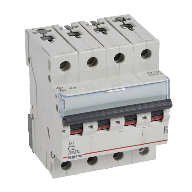 Wyłącznik Nadprądowy 4P C2A 6kA AC S304 TX3 403555 LEGRAND
