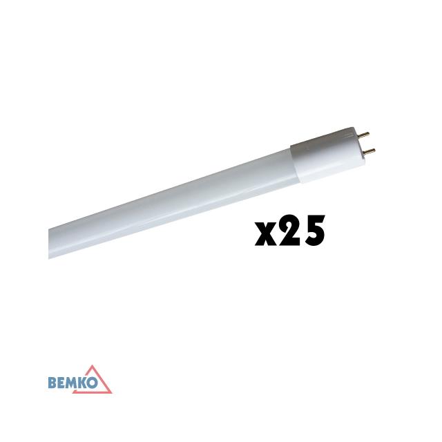 TUBA LED 230V T8 1200MM 18W 1700LM 6000K CW SZKŁO MLECZNA (KARTON 25SZT.)