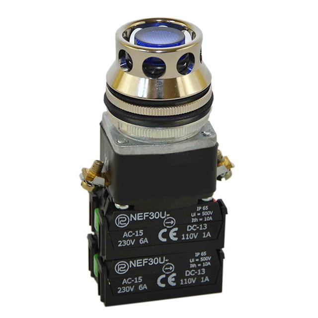 Przycisk NEF30-UKLD3X 24V-230V niebieski