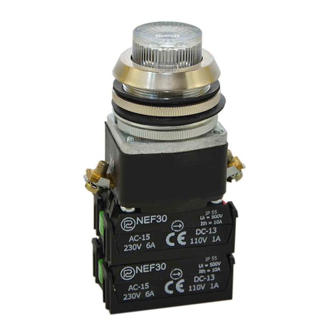 Przycisk NEF30-WLX2Y/24V bezbarwny W0-NEF30-WL X2Y B PROMET