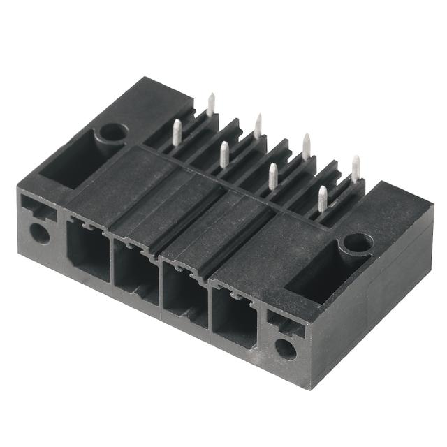 SV 7.62HP/04/270F 3.5SN BK BX Wtyki PCB (złącza płyty), 7.62 mm, Liczba biegunów: 4, kąt odejścia: 270° /36szt./ 1931390000 WEIDMÜLLER