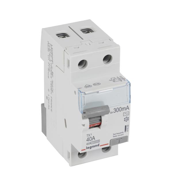 Wyłącznik Różnicowoprądowy P 302 2P 40A 300Ma Typ AC TX3 411530 LEGRAND