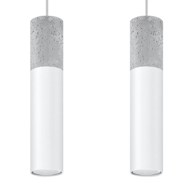 Lampa wisząca BORGIO 2 biały