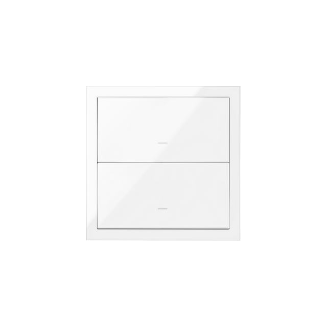 Simon 100 Panel 1-krotny: 2 klawisze biały