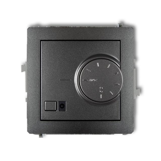 DECO Mechanizm elektronicznego regulatora temperatury z czujnikiem podpodłogowym grafitowy