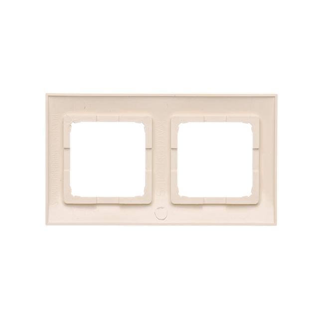 Simon 54 Premium Ramka 2-krotna PREMIUM do puszek karton-gips IP20 / IP44 kremowy DRK2/41 KONTAKT