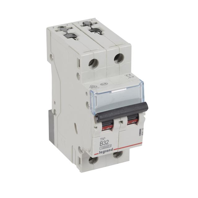 WYŁĄCZNIK NADPRĄDOWY S 312 2P B 32A 10000A SERII TX3, Legrand