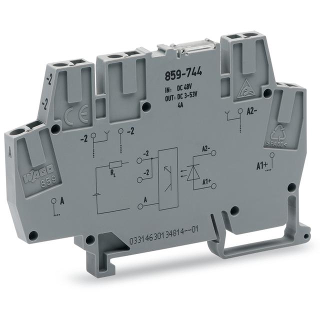 Złączka z optoseparatorem 10-53V DC / 3-53V DC / 4A /10szt./ 859-744 WAGO