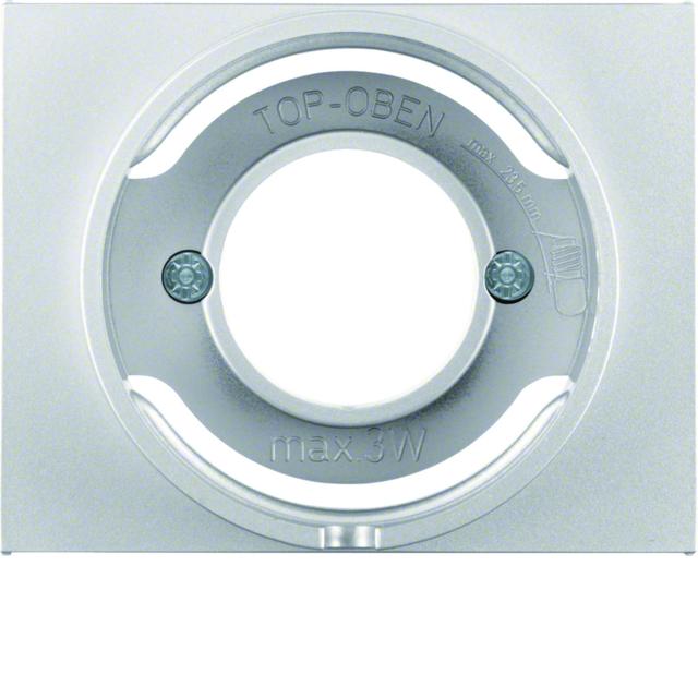 BERKER K.5 Płytka czołowa do sygnalizatora świetlnego E14 aluminium 11677003 HAGER