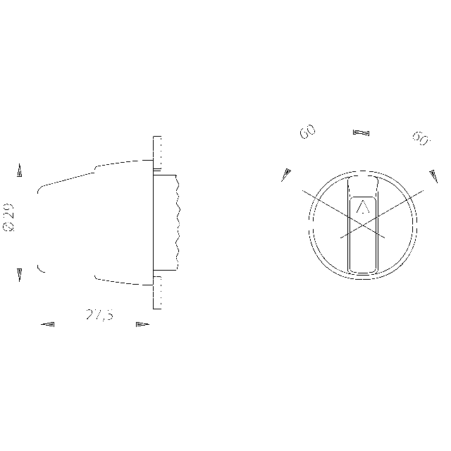 3-POŁ NAPĘD POKRĘTNY ZIELONY SAM.PIL PIERŚCIEŃ NIKLOWANY