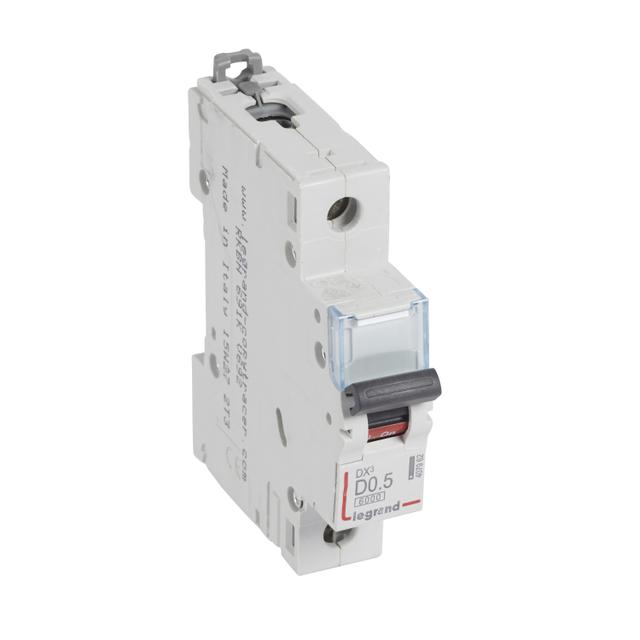 Wyłącznik Nadprądowy S 301 1P D0,5A 6kA DX3 407962 LEGRAND