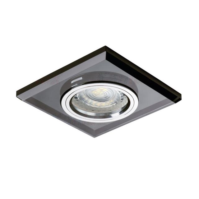 MORTA CT-DSL50-B Oczko sufitowe MORTA CT-DSL50-B kwadratowy szkło kolor czarny 1XGx5,3 KANLUX