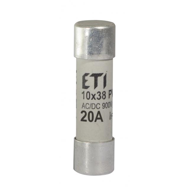 Wkładka topikowa cylindryczna PV gR 900V CH10x38 gR 20A 900V AC DC 002625034 ETI