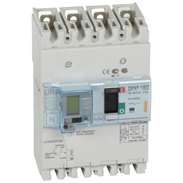 Wyłącznik DPX3 160 Z Zab. R-Pr. 4P 40A 25Ka 420072 LEGRAND