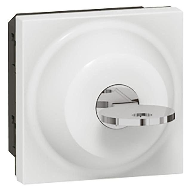 Mosaic Wyłącznik Na Klucz Trójpozycyjny 2 Moduły Biały 6A-250V 077073 LEGRAND