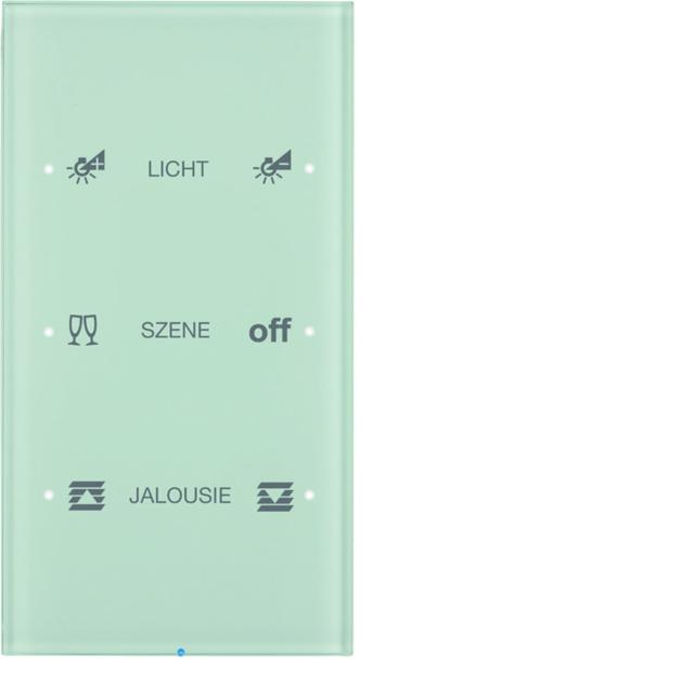 BERKER R.3 Sensor dotykowy potrójny konfigurowalny szkło biały 75143150 HAGER