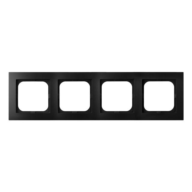 AS Ramka poczwórna - kolor czarny metalik