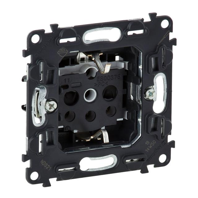 VALENA ALLURE - GNIAZDO 2P+Z Z PRZESŁONĄ, Legrand