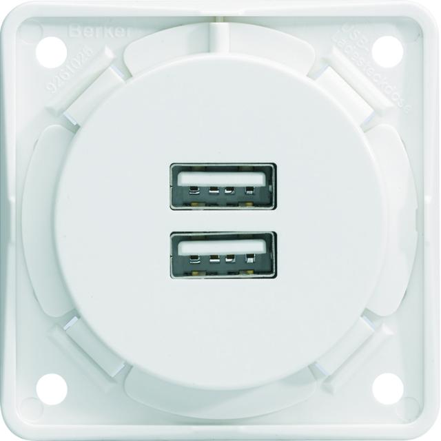 "Integro Gniazdo USB ładowania podwójne, 230V, 3A