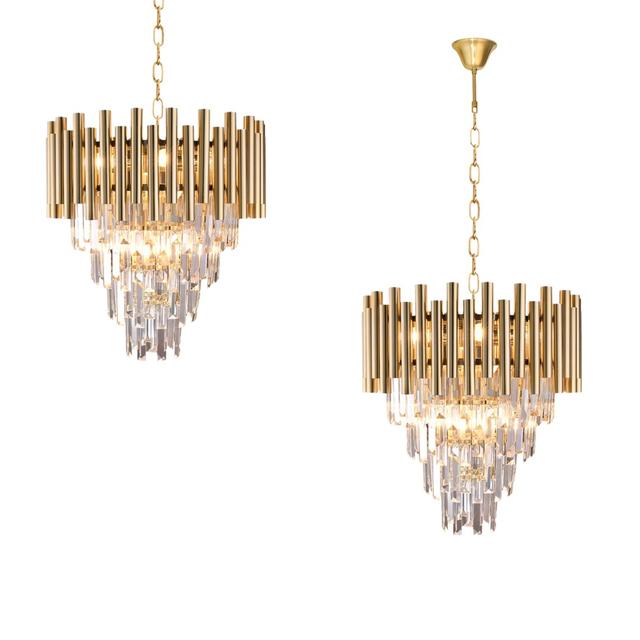 lampa wisząca Madison 9xE14 złota ML5992 Milagro