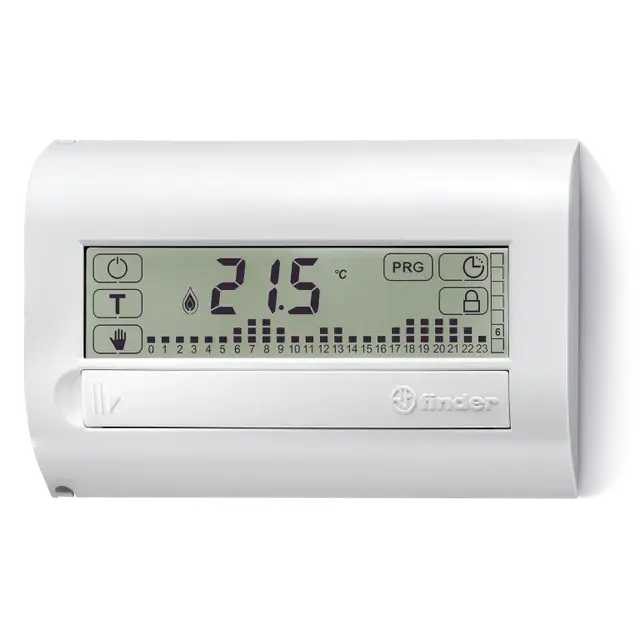 Termostat tygodniowy naścienny z ekranem dotykowym - czarny, 1C.71.9.003.2007