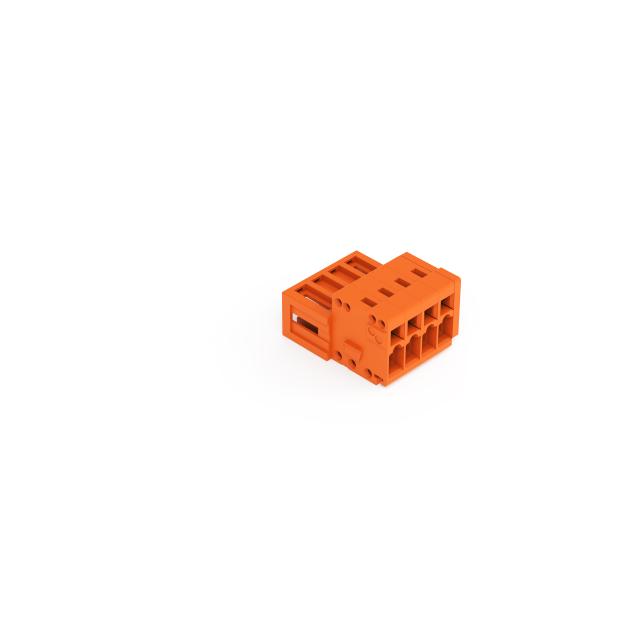 MCS-MINI Classic wtyk 4-bieg. pomarańczowy raster 3,81 mm /100szt./ WAGO